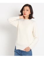 プチハイネックリブニットプルオーバー/ホワイト(002)