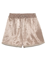 光沢サテンショートパンツ/OWHT