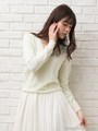【売り切れ次第終了】天竺重ねVネックプルオ−バー/ベージュ