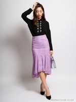 レースマーメイドスカート[DRESS]/ブラック