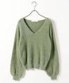 ふわもこＶネックニット