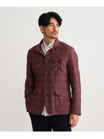 メランジグレンチェックブルゾン/ダークグレー(213)