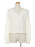 Ｖネックカーディガン/グレー