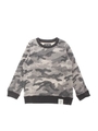 【1/5までNEWYEARSALE価格】【KIDS】カモフラ裏毛クルーネック長袖プルオーバー/GRY