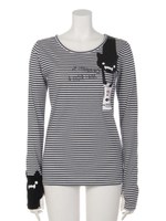 コビニャースリーブ長袖Tシャツ/ブラック