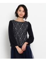 接結レース切り替えプルオーバー/グレー(012)