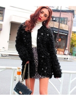 【chille anap】ループデザインカーディガン/BEG