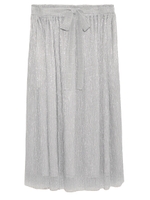 ラメプリーツスカート/BLK