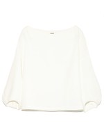 ボリュームカフスノーカラーブラウス/KKI