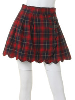 スエードフレアスカート/レッド