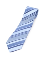 レジメストライプネクタイ/ライトブルー(391)
