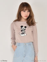 Mickeyニットプルオーバー/グレー