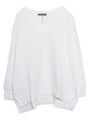 スエットルーズトップス/WHITE