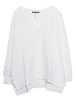 スエットルーズトップス/WHITE