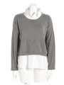 【ANAP】シャツレイヤードトップス/GRY