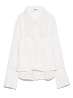 レースビスチェシャツ/WHT