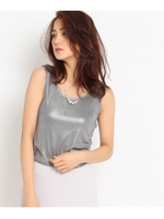 [L]シャイニータンクトップ/ダークグレー(013)