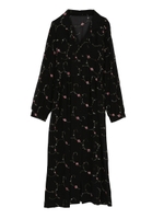 エンブロイダリーガウンワンピース/レッド