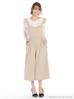 キャミオールインワン/ベージュ