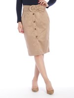 スウェードライクタイトスカート/ピンク