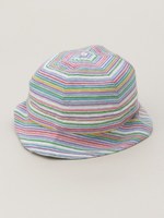 マルチボーダープリントハット/杢グレー