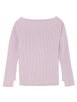 オフショルリブニットプルオーバー/LAV