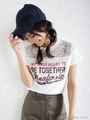 レース切替Tシャツ/BL
