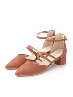 クロスポインテットパンプス　3/ベージュ