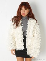 VOLUME LOOP LG COAT/O/WHT