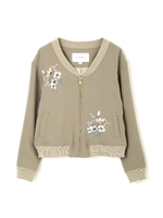 BOUQUET EMB BLOUSON/ホワイト(030)