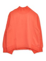 スエットボトルネックワンピース/RED