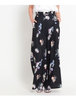 フラワープリントワイドパンツ/オフホワイト(103)