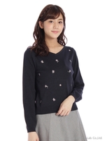 デイジー刺しゅうＶP/O/Rピンク