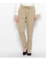 ダブルクロスサイドライントラックパンツ/ベージュ(052)