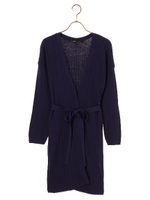 ロングリブカーディガン/ネイビー