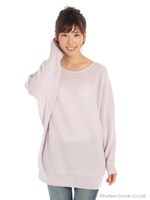 12G横畦ドルマンニット/ムラサキ