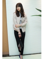 後ろ抜けＭＡ−１ブルゾン/ピンク(090)