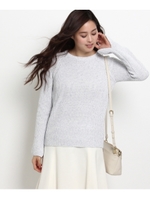 MIXツイード風ニット/ライトブルー(491)