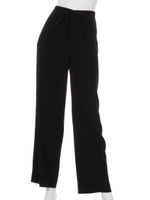 [GREED]VISCOSE BACK SATIN Wide Pants/BLACK