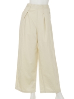 【Aunt Marie's】ロングワイドマリンパンツ/WHT