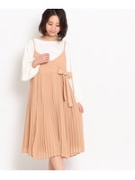 【WEB限定プライス】サイドリボンキャミワンピース/ベージュ(052)