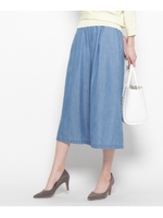 デニムガウチョパンツ/ネイビー(093)