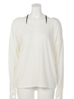 ドロップショルダー2フェイスTOPS/ホワイト