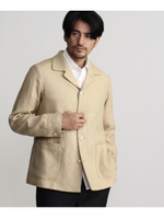 リネンダイヤゴナルカバーオール/ベージュ(053)