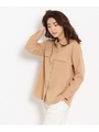 【VERY4月号掲載】[L]フラップポケットブラウス/サンドベージュ (053)