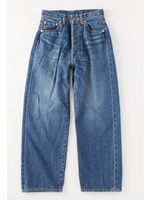 ハイウエストセルビッチデニムパンツ(加工)/L-INDIGO