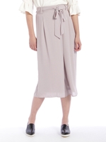 ジョーゼットベルト付ワイドPT/ピンク