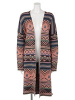 幾何オルテガロングガウン/柄NVY