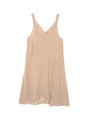 アシンメトリーヘムキャミソールワンピース/ベージュ