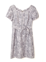 SCALLOP FLORAL JQD OP/グレー(020)